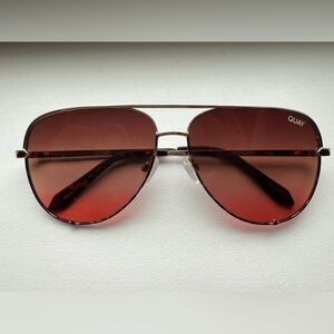 QUAY High Key Aviator Sunglasses